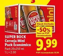Lidl Super bock - cerveja mini pack economico promoção