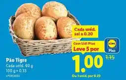 Lidl A+ - pão tigre promoção