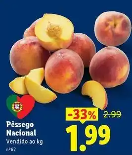 Lidl Nacional - pêssego promoção