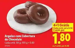 Lidl A+ - argolas com cobertura de chocolate promoção