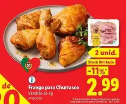 Lidl com - frango para churrasco promoção