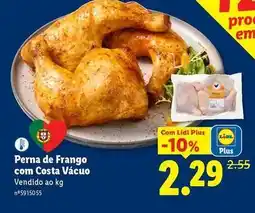 Lidl com - perna de frango com costa vacuo promoção