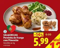 Lidl com - sal&grelha perninha de frango com pimentão promoção