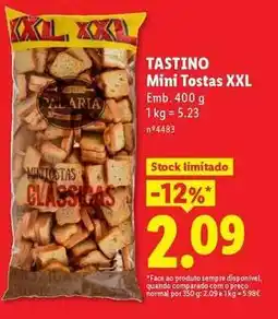 Lidl Mini - tostas xxl promoção
