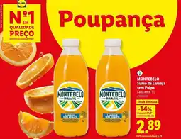Lidl A+ - sumo de laranja semi plaïa promoção