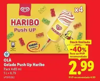 Lidl Haribo - gelado push up promoção