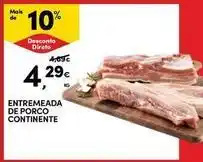 Continente Bom dia Continente - entremeada de porco promoção