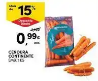 Continente Bom dia Continente - cenoura promoção