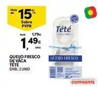 Continente Bom dia Continente - queijo fresco de vaca promoção