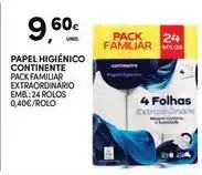 Continente Bom dia Continente - papel higiênico promoção