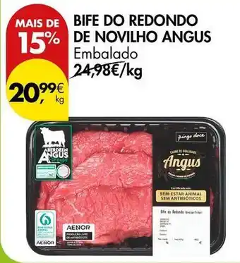 Pingo Doce Angus - bife do redondo de novilho angus promoção