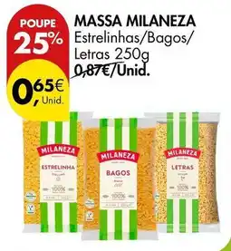 Pingo Doce Milaneza - massa promoção