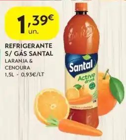 Spar santal active drink laranja & cenoura promoção