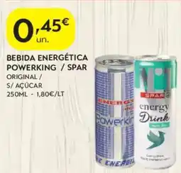 Spar Bebida energética powerking / spar promoção