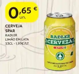 Spar Cerveja spar radler limão em lata promoção