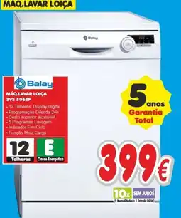 BragaJAV Máquina de lavar loiça Balay 3VS 506BP promoção