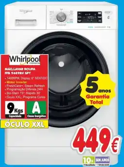BragaJAV Whirlpool Máq. lavar roupa FFB 9489BV SPT promoção