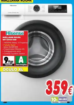 BragaJAV Hisense máquina lavar roupa wf1q9041bw promoção