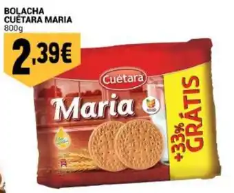 Bolacha cuétara maria