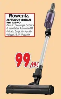 BragaJAV Rowenta aspirador vertical rh1129wo promoção