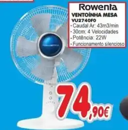 BragaJAV Rowenta ventoinha mesa promoção