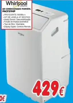 BragaJAV Whirlpool ar condicionado portátil pacf29hp promoção