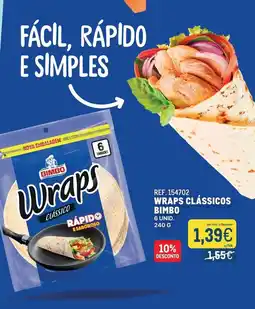 Makro Wraps clássico bimbo promoção