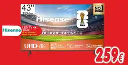 BragaJAV Hisense led tv 4k 43a6q promoção