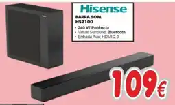 BragaJAV Hisense barra som hs2100 promoção
