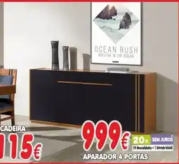 BragaJAV aparador 4 portas promoção