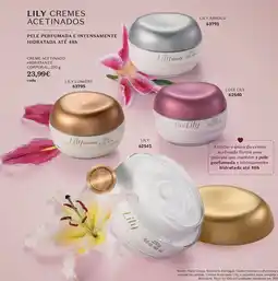 O Boticário lily cremes acetinados promoção