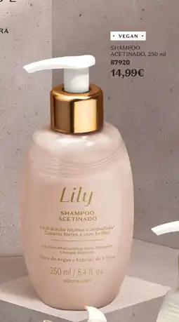 O Boticário Lily shampoo acetinado promoção