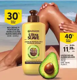 Continente Garnier ultra suave creme de pentear 2 em 1 nutrição intensa promoção