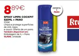 Roady Spray limpa cockpit krafft promoção