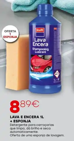 Roady Rafft lava e encera + esponja promoção