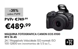 Radio Popular máquina fotográfica canon eos r100 rfs 18-45 promoção