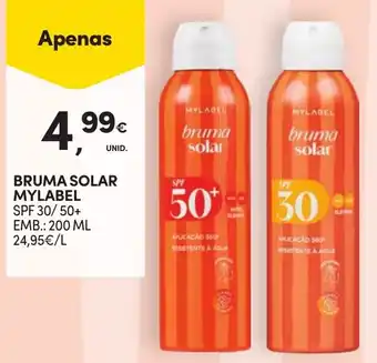 Continente Bruma solar mylabel promoção