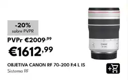 Radio Popular objetiva canon rf 70-200 f:4 l is promoção