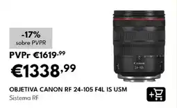 Radio Popular objetiva canon rf 24-105 f4l is usm promoção
