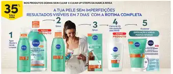 Continente Nivea derma skin clear e clear up strips promoção