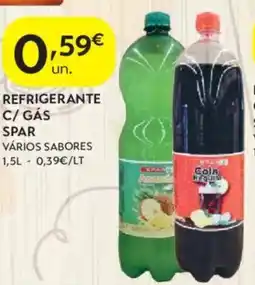 Spar Refrigerante c/ gás spar promoção