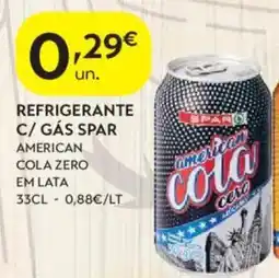 Spar Refrigerante c/ gás spar promoção