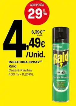 Intermarché Inseticida spray raid promoção