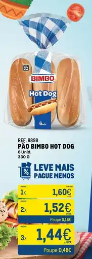 Makro Pão bimbo hot dog promoção