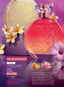 O Boticário Floratta romance de verão edt promoção