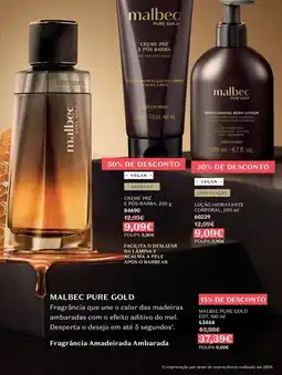 O Boticário Malbec pure gold edt promoção