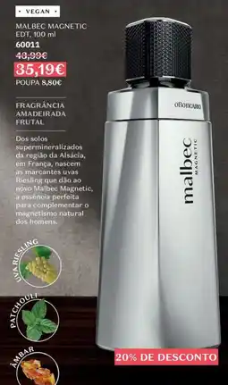 O Boticário malbec magnetic promoção