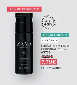 O Boticário Zaad intense loção hidratante corporal promoção
