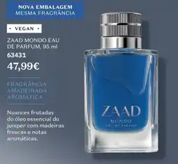 O Boticário zaad mondo eau de parfum promoção