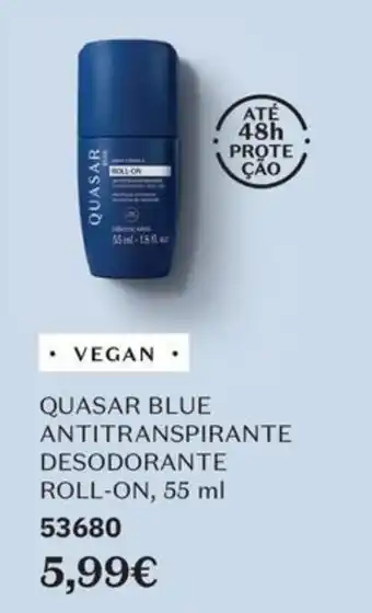 O Boticário Quasar blue antitranspirante desodorante roll-on promoção